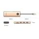 Orico PW11 9-in-1 USB-C dokstacija, HDMI, VGA, RJ45, PD 100W, rozā zelta