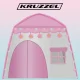 Детская игровая палатка Kruzzel 00023472 с гирляндой, розово-белая