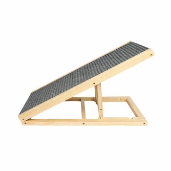 Adjustable Wooden Folding Pet Ramp for Dogs and Cats 70 cm