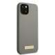 Guess Silicone Logo Plate MagSafe vāciņš iPhone 13, pelēks