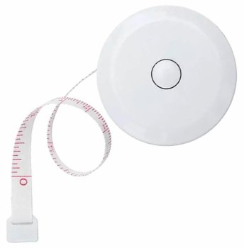 Tailor Measuring Tape 1.5m with Case, White