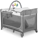 Дорожная кроватка Ricokids RK-241 с матрасом и сумкой, 125x65x78 см, серая