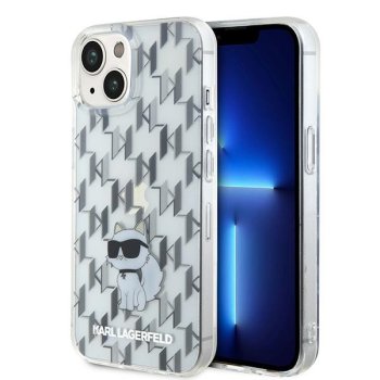Apple iPhone 15 6.1'' Karl Lagerfeld Monogram Choupette Cover Case, Transparent | Telefona Vāciņš Maciņš Apvalks...