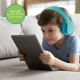 Беспроводные детские наушники PowerLocus P2 Kids, синие/зеленые