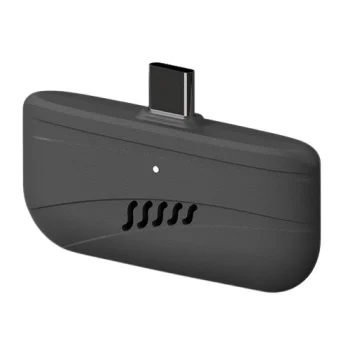 Kompakts alkometrs viedtālrunim ar USB Type-C savienojumu, melns