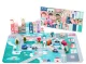 Koka konstruktors Pilsēta ar puzles paklāju 115 daļas ECOTOYS