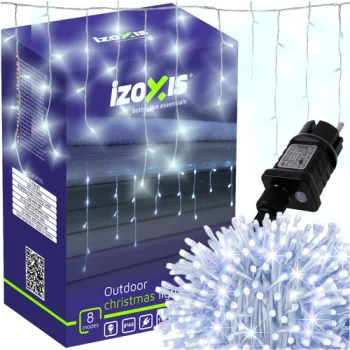 Āra LED virtene lāstekas Izoxis 26711, 300 LED 15m, auksti balta