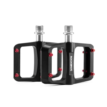 Rockbros BP2603 platformas velosipēda pedāļi ar titāna asi, melni