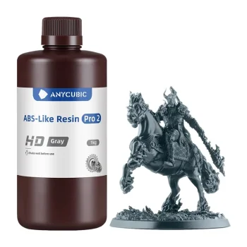 ANYCUBIC ABS-Like Resin Pro 2 3D printera sveķi, 1 kg, pelēki