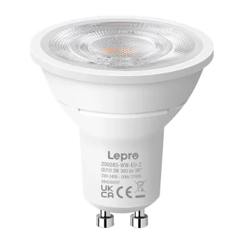 LED spuldzes Lepro 200086-WW-EU-5 GU10 3.3W 590lm 2700K 5 gab.