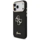Guess Fixed Glitter Big 4G vāciņš iPhone 17 Pro Max, melns