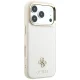 Чехол Guess Saffiano Small 4G & Classic Logo MagSafe для iPhone 17 Pro Max / 18 Pro Max, бежевый