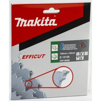 Ripzāģa asmens Makita EFFICUT E-12136, 136 x 20 mm, 45T