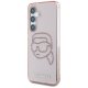 Чехол Karl Lagerfeld Rhinestones K. Head Logo для Samsung Galaxy S25 розовый