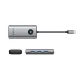 USB-C хаб Orico PW11-6P 6-в-1 (3x USB-A, 1x USB-C, PD, HDMI), серый