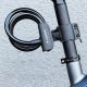 Wozinsky WPB-01R Portable Bike Lock with Anti-Theft Cable and 2 Keys Electric Bikes and Motorcycles - Black