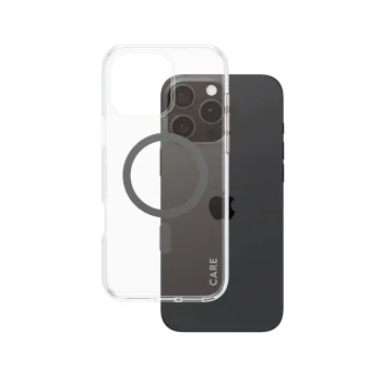 Чехол PanzerGlass CARE Flagship Case для iPhone 16 Pro Max, черный/прозрачный