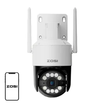 ZOSI C296 8МП Уличная WiFi Камера Dual Pan/Tilt IP66 + 32ГБ SD