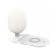 LDNIO Y3 RGB Nakts gaismas lampa ar Qi bezvadu uzlādes funkciju, balta l Night Lamp with Qi Wireless Charging Function