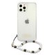 Apple iPhone 12 Pro Max 6.7\'\' Guess White Pearl Case Cover (GUHCP12LKPSWH), Transparent | Telefona Maciņš Vāks...