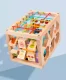 Koka klucīšu šķirotājs Montessori | Wooden Block Sorter Montessori Sensory Cube