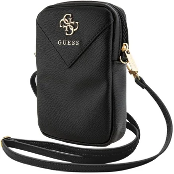 Сумка для телефона Guess Zip Triangle 4G, черная