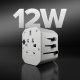 SBS TEADAPTUSBTCUNI Universal Travel Adapter USB-C / USB-A, White