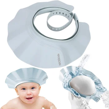 Nicekids Premium bērnu mazgāšanās cepure / aizsargnags, zils