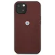 BMW iPhone 13 mini vāciņš Leather Curve Perforate, sarkans