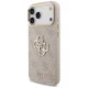Guess 4G Big 4G Classic Logo Big Strap Metal Buttons Case for iPhone 17 Pro Max, Pink