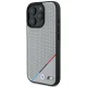 BMW iPhone 16 Pro Case M Perforated Tricolor Line MagSafe, Gray