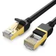 Ugreen Ethernet kabeļa patch vads RJ45 Cat 7 STP LAN 10Gbps 2m melns (11269) Cable cord black