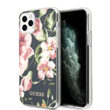 Чехол Guess для iPhone 11 Pro Max Flower Collection, темно-синий