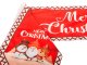 Christmas Table Runner with Snowman, 205x35 cm, Red