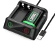 Аккумулятор для геймпада Xbox Series X S 2x 2650mAh с зарядкой, черно-зеленый