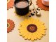 Silicone Coaster / Pot Pad, Flower Design, 5x5 cm