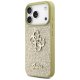 Guess iPhone 17 Pro vāciņš Fixed Glitter Big 4G, zelta