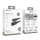 Acefast C6-01 USB-C uz Lightning kabelis ar LED ekrānu, 1.2m, 30W, melns