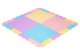 IPLAY Foam Puzzle Play Mat for Kids with Fence 24 Tiles 141.5x141.5 cm Colorful