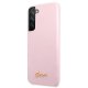 Guess Samsung Galaxy S22 Plus Case Silicone Script Pink