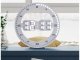 Electronic LED Clock with Alarm and Thermometer, White