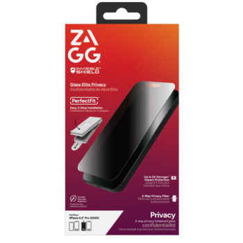 ZAGG Invisibleshield Glass Elite privātuma aizsargstikls iPhone 17 Pro