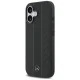 Кожаный чехол Mercedes Laurel Leaves Stripes MagSafe для iPhone 17 - Черный