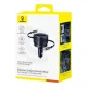 Auto Lādētājs Baseus Enjoyment Max 60W ar 2x Izvelkamiem USB-C Vadiem - Melns | Phone Car Charger
