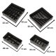 Drawer Organizer Set for Underwear and Socks, 4 Pcs, Grey
