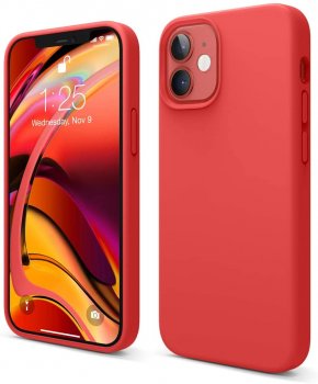 Apple iPhone 12 mini 5.4" TPU Soft Silicon Cover Case, Red | Telefona Maciņš Vāciņš Bampers