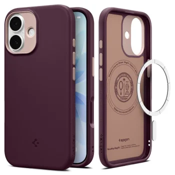 Spigen Nano Pop MagSafe vāciņš iPhone 17, Burgundy Bean