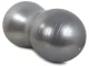 Fitnesa Vingrošanas Dubultā Bumba - Sudraba, 50 cm | Exercise Fitness Gym Peanut Ball