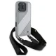 BMW iPhone 16 Pro Case M Edition Carbon Stripe & Strap, Gray