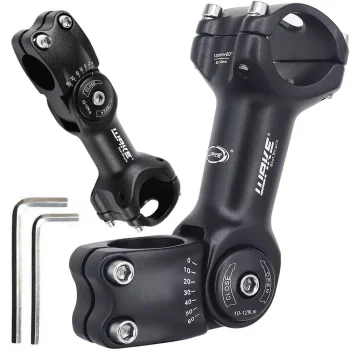 Regulējams velosipēda stūres iznesums AHEAD 28,6 / 31,8 mm, melns